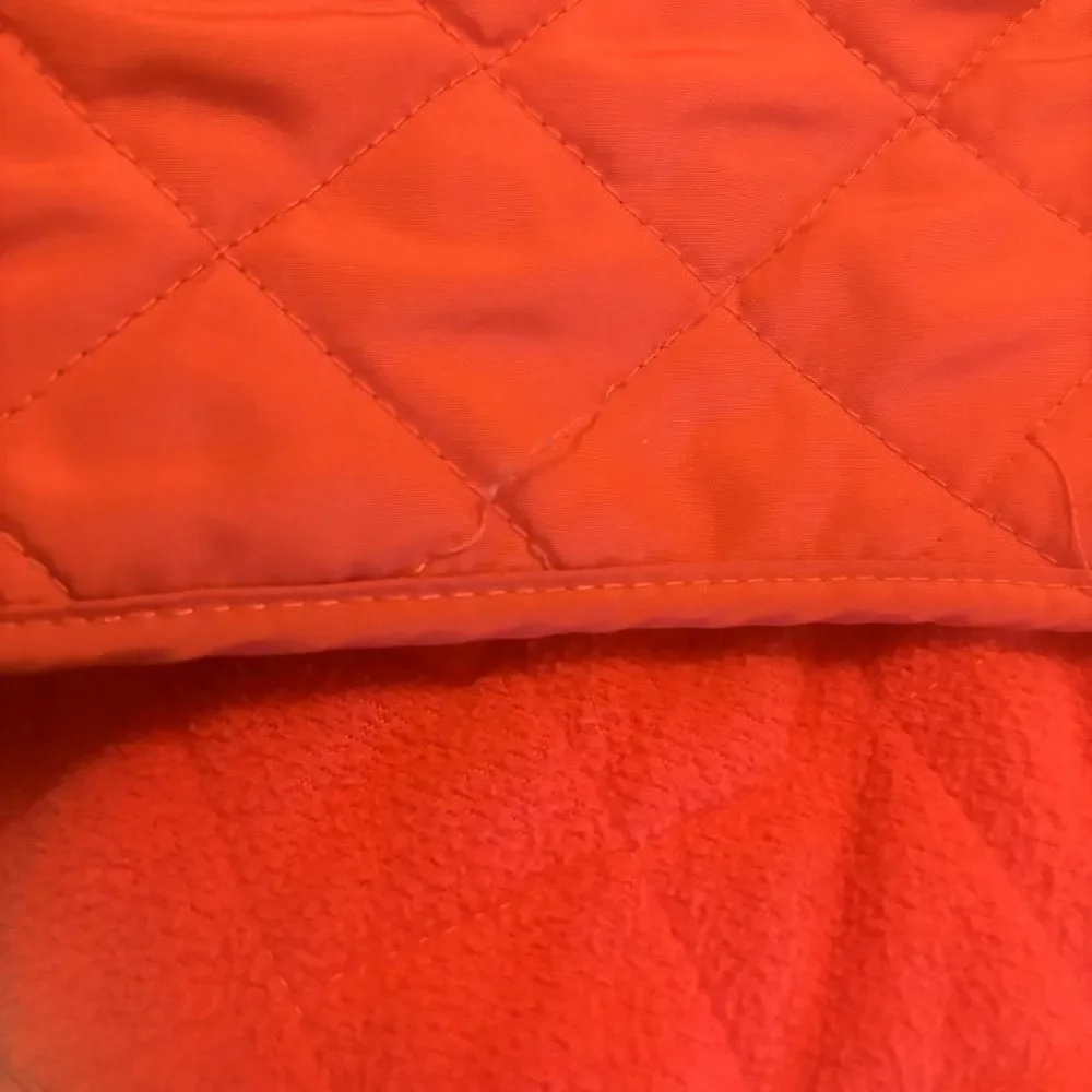 Van Heusen Zip Front Quilted Vest Coral Rose Size XL